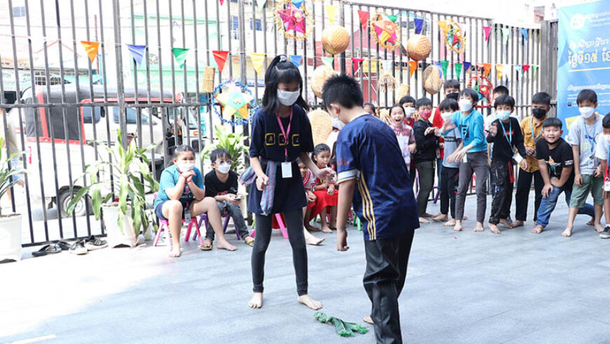 Playing Khmer Traditional Games of Aii students